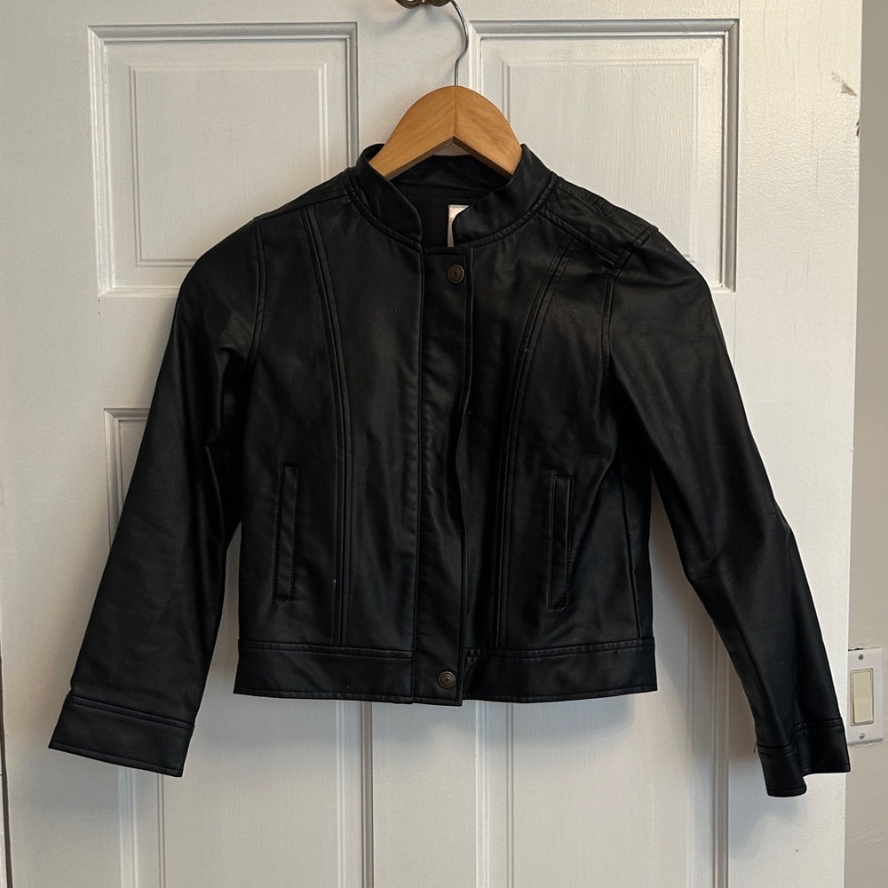 Gymboree Black Kids  Moto Jacket with zipper and pockets